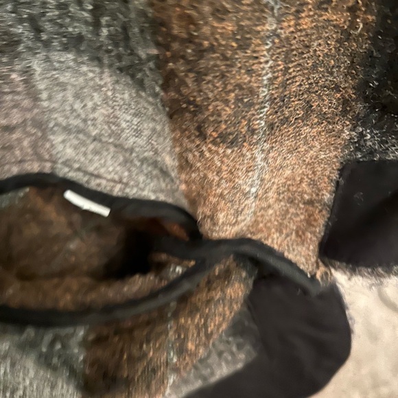 Zara Women's Checkered Teddy Jacket - Brown, Black, Pink - Picture 3 of 6